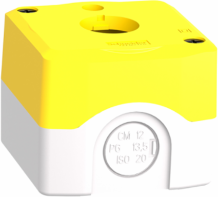 Harmony XALK Yellow Enclosure for 22mm Emergency Stop Button, IP66, 1 Cut-Out