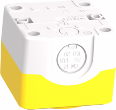 Harmony XALK Yellow Enclosure for 22mm Emergency Stop Button, IP66, 1 Cut-Out