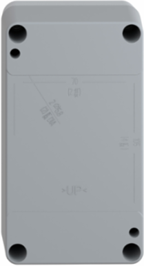 Empty Plastic Control Station, IP65 Protection, 85 x 146 x 87 mm