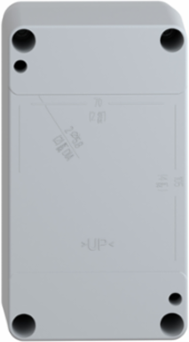 Harmony XAP Empty Control Station 4 Cut-Outs, IP65, Grey, 83 mm Depth