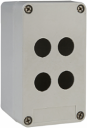 Harmony XAP Empty Control Station 4 Cut-Outs, IP65, Grey, 83 mm Depth