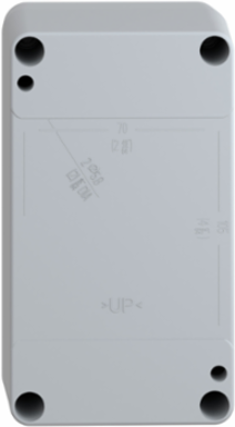 Empty Control Station 22mm, Grey Plastic, 1 Cut-Out, IP65