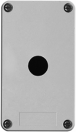 Empty Control Station 22mm, Grey Plastic, 1 Cut-Out, IP65