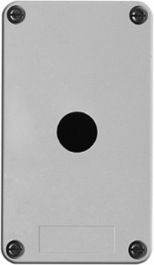 Harmony XAP Empty Control Station with 1 Cut-Out, Grey, IP65
