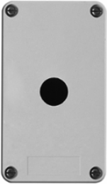 Harmony XAP Empty Control Station with 1 Cut-Out, Grey, IP65