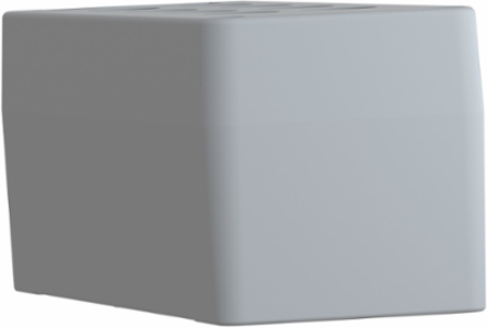 Empty control station without hinges, Harmony XAP, XB2 SL, plastic, grey, 8 cut outs, 22mm