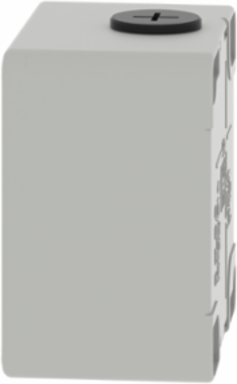 Die-Cast Empty Control Station, 80 x 80 x 51.5 mm, Zinc Alloy, Grey