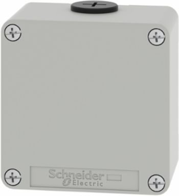 Die-Cast Empty Control Station, 80 x 80 x 51.5 mm, Zinc Alloy, Grey