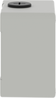 Die-Cast Empty Control Station, 80 x 80 x 51.5 mm, Zinc Alloy, Grey