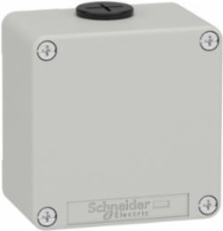 Die-Cast Empty Control Station, 80 x 80 x 51.5 mm, Zinc Alloy, Grey