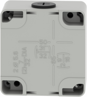 Harmony XAP Die Cast Empty Control Station, 80x80x51.5 mm, M20, UL/cULus