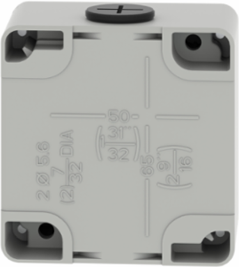 Harmony XAP Die-Cast Control Station, 80mm x 80mm, 2 Cut-Outs 22mm, Zinc Alloy