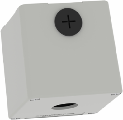 Die-Cast Empty Control Station, 80x80x77mm, M20, 22mm Cut-Out