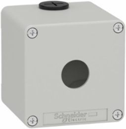 Die-Cast Empty Control Station, 80x80x77mm, M20, Ø 22mm Cut-Out