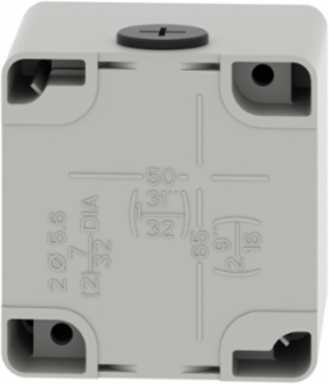 Harmony XAP Empty Control Station, Zinc Alloy, 80x80x77mm, IP65