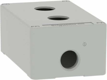 Die Cast Empty Control Station, 80x130x51.5 mm, 2 22 mm Cut-Outs
