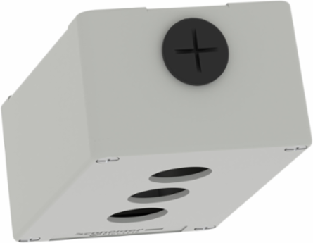 Die Cast Empty Control Station, 80x130mm, M20, 3 Cut-Outs, Zinc Alloy