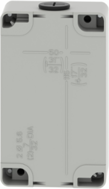 Die Cast Empty Control Station, 80x130mm, M20, 3 Cut-Outs, Zinc Alloy