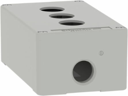 Die Cast Empty Control Station, 80x130mm, M20, 3 Cut-Outs, Zinc Alloy