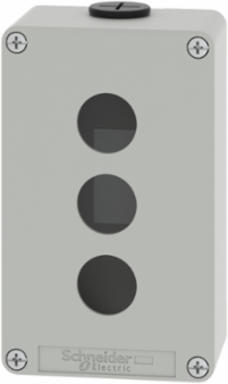 Die Cast Empty Control Station, 80x130mm, M20, 3 Cut-Outs, Zinc Alloy