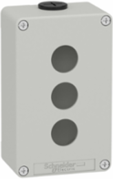 Die Cast Empty Control Station, 80x130mm, M20, 3 Cut-Outs, Zinc Alloy
