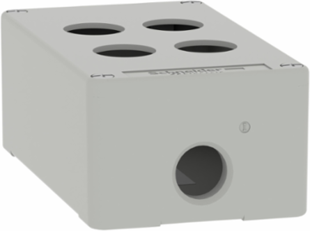 Harmony XAP Metal Control Station, 4 Cut-Outs, IP65, 80x130x51.5 mm