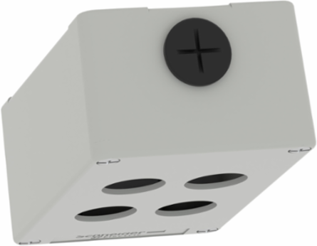 Harmony XAP Metal Control Station, 4 Cut-Outs, IP65, 80x130x51.5 mm