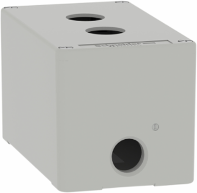 Metal Control Station, 2 Cut-Outs 22mm, 80x130x77mm, Die Cast Zinc Alloy
