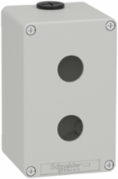 Metal Control Station, 2 Cut-Outs 22mm, 80x130x77mm, Die Cast Zinc Alloy