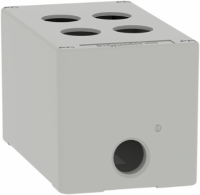 Die Cast Empty Control Station, M20, 4 Cut-Outs, 80 x 130 x 77 mm, IP65
