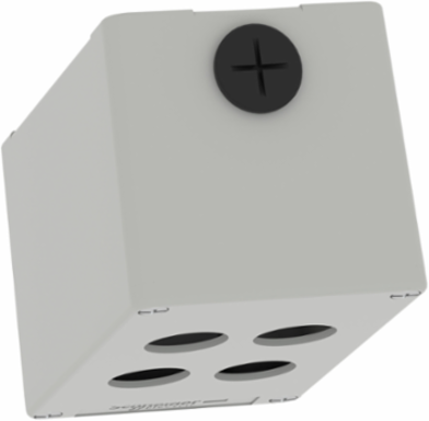 Die Cast Empty Control Station, M20, 4 Cut-Outs, 80 x 130 x 77 mm, IP65