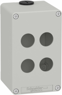 Die Cast Empty Control Station, M20, 4 Cut-Outs, 80 x 130 x 77 mm, IP65