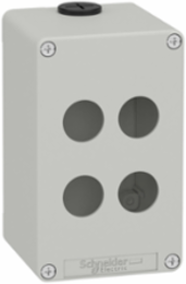 Die Cast Empty Control Station, M20, 4 Cut-Outs, 80 x 130 x 77 mm, IP65