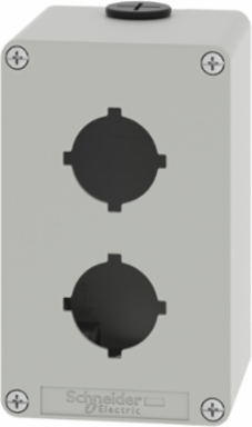 Harmony XAP Empty Control Station, 80x130mm, Zinc Alloy, 2 Cut-Outs  30mm