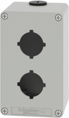 Harmony XAP Empty Control Station, 80x130mm, Zinc Alloy, 2 Cut-Outs Ø30mm
