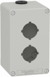 Harmony XAP Empty Control Station, 80x130mm, Zinc Alloy, 2 Cut-Outs Ø30mm