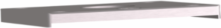 Drilled Front Plate, 72x72mm,   22mm Cutout, Anodized Aluminum, IP65/IP67
