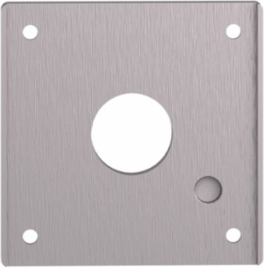 Drilled Front Plate, 72x72mm,   22mm Cutout, Anodized Aluminum, IP65/IP67