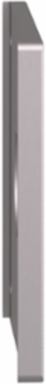 Drilled Front Plate, 72x72mm, Ø 22mm Cutout, Anodized Aluminum, IP65/IP67