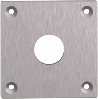 Drilled Front Plate, 72x72mm,   22mm Cutout, Anodized Aluminum, IP65/IP67