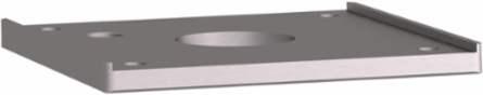 Drilled Front Plate, 72x72mm,   22mm Cutout, Anodized Aluminum, IP65/IP67