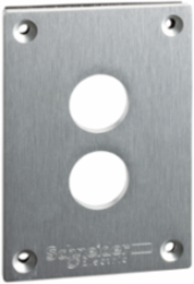 Harmony XAP Front Plate, 72 x 105 mm, 2 Cut-Outs, Anodised Aluminium
