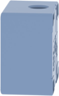 Empty control station, Harmony XAP, zinc alloy, grey, undrilled, 22mm, 80x80x51.5mm