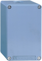 Empty control station, Harmony XAP, zinc alloy, grey, undrilled, 22mm, 80x80x51.5mm