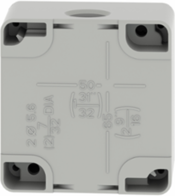 Harmony XAP Die-Cast Empty Control Station, 1 Cut-Out Ø 22 mm, IP65