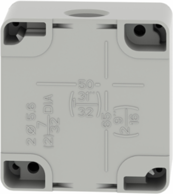 Harmony XAP Die-Cast Empty Control Station, 1 Cut-Out   22 mm, IP65