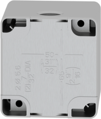 Die-Cast Control Station, 1 Cut-Out   22mm, IP65, 80x80x77mm