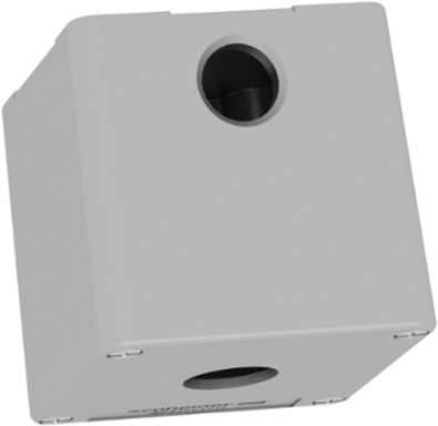Die-Cast Control Station, 1 Cut-Out   22mm, IP65, 80x80x77mm