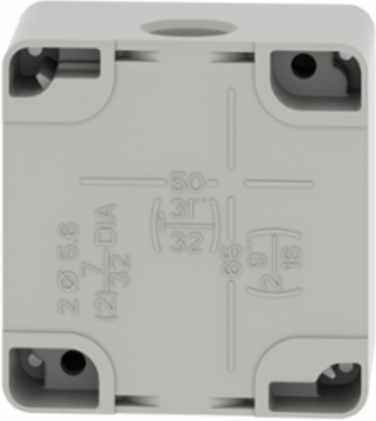 Harmony XAP Metal Control Station, 2 Cut-Outs, IP65, 80x80x51.5mm