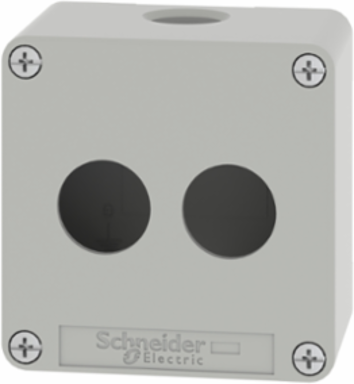 Harmony XAP Metal Control Station, 2 Cut-Outs, IP65, 80x80x51.5mm